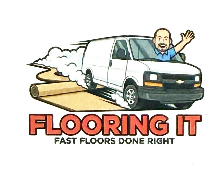 Flooring It — Fast Floors Done Right. Brandon waving from his work van.